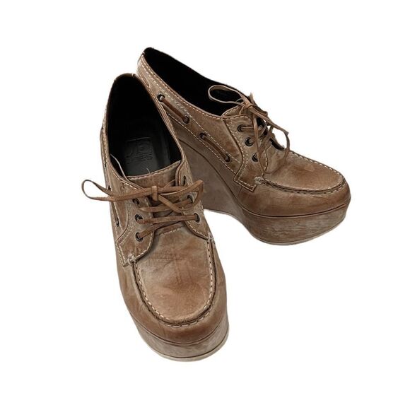 Joe's Jeans Shoes - Joe’s Jeans Vintage Style Distressed Wedges